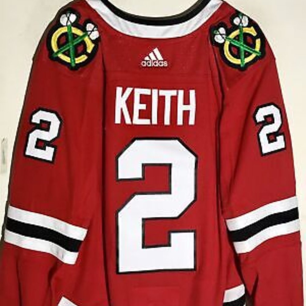 Adidas Red and White Men's Jersey